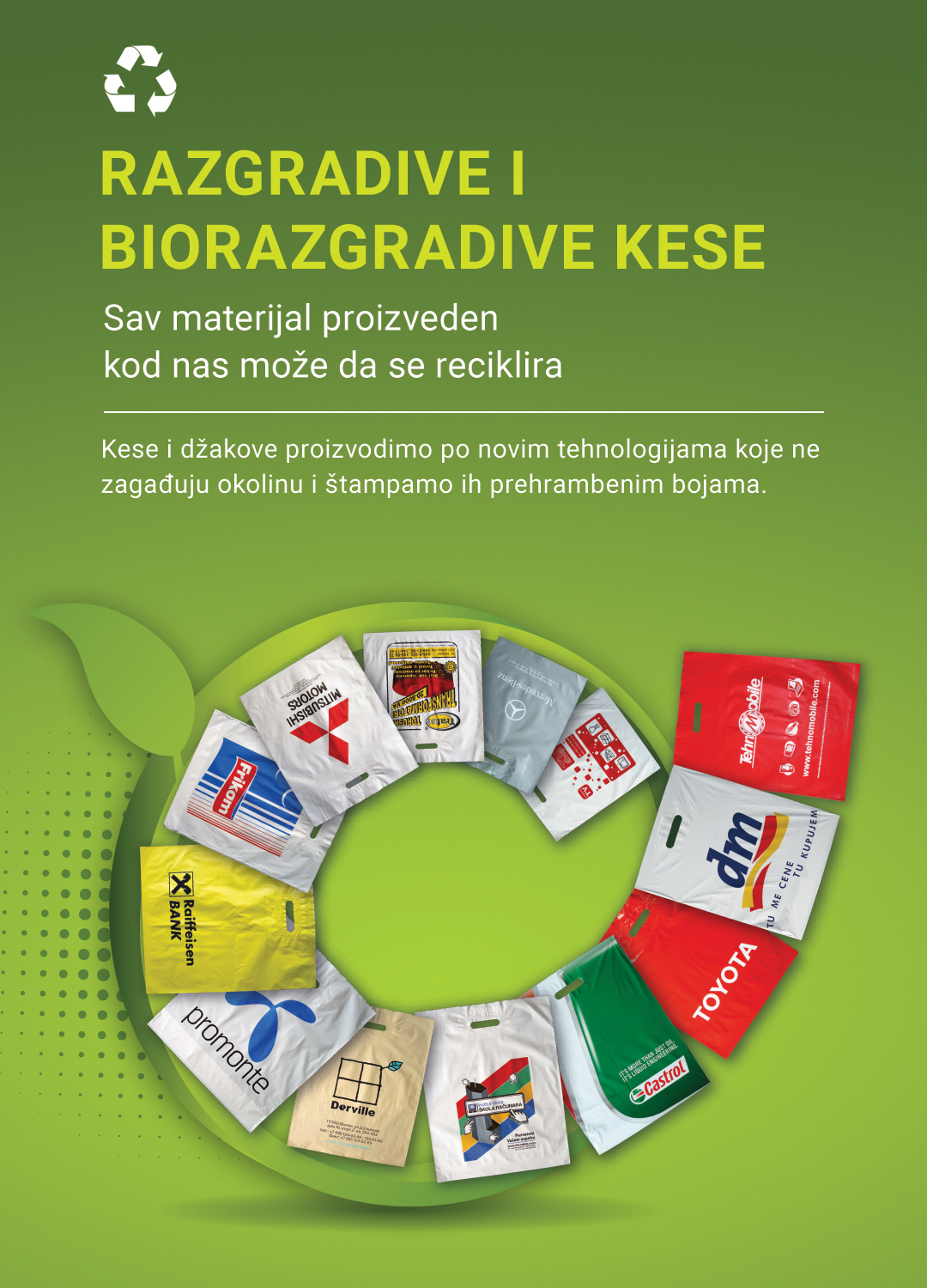 Proizvodi napravljeni od 100% recikliranih materijala