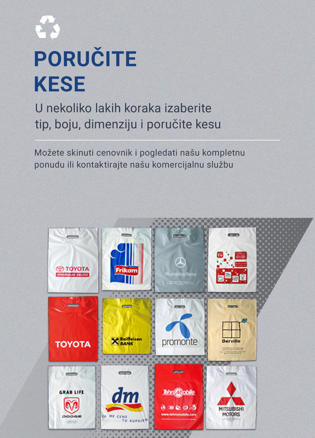 Poručivanje reklamnih kesa sa štampom brendova - izbor dimenzije, boje i tipa