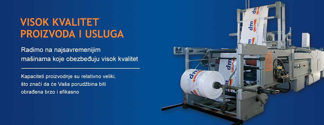 Industrijska mašina za proizvodnju kesa visokog kvaliteta u savremenom pogonu